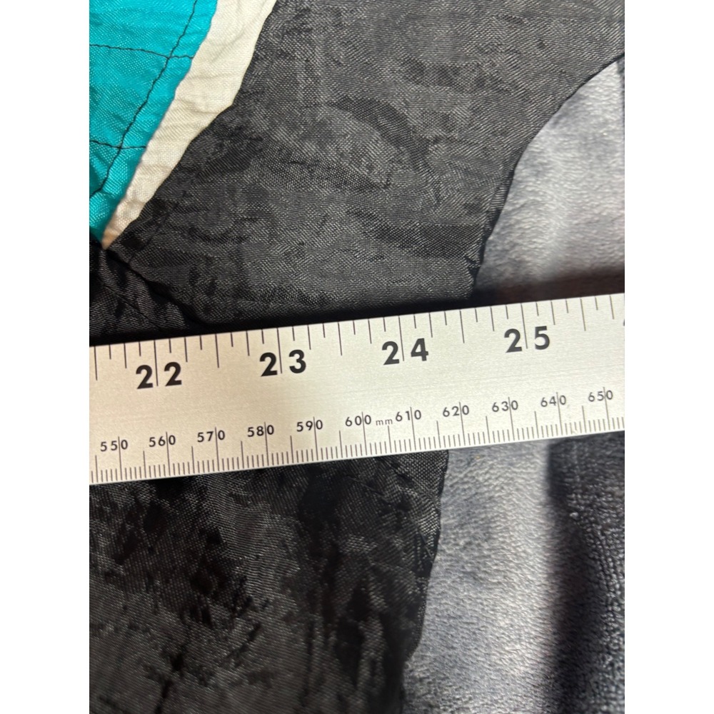 Vintage Starter San Jose Sharks NHL Puffy Pullover Jacket Black Teal Mens Large‎ - Picture 4 of 7